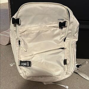 Homie Cream Backpack with Black Accents